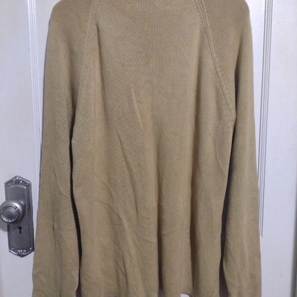 Y2K J Crew Men's Henley Shirt Dark Beige Large - Picture 5 of 7